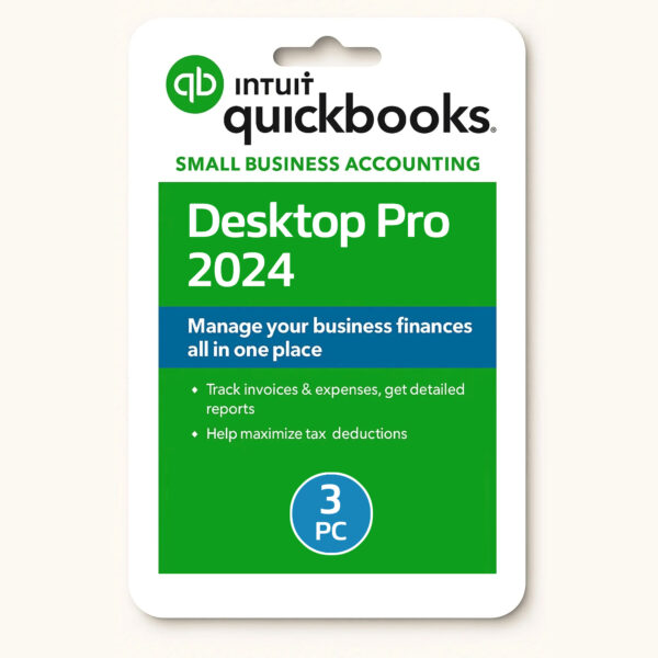 QuickBooks Desktop Pro 2024, Lifetime License Key, 3 User